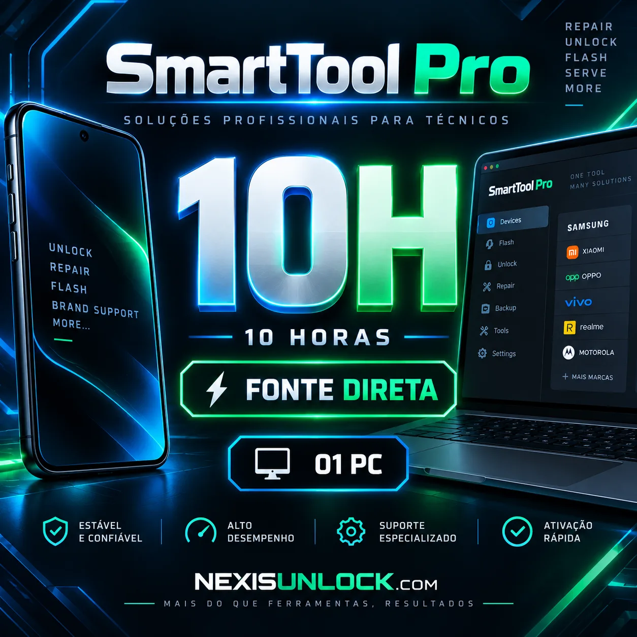 SmartTool - Aluguel ( 10 Horas ) Fonte Direta