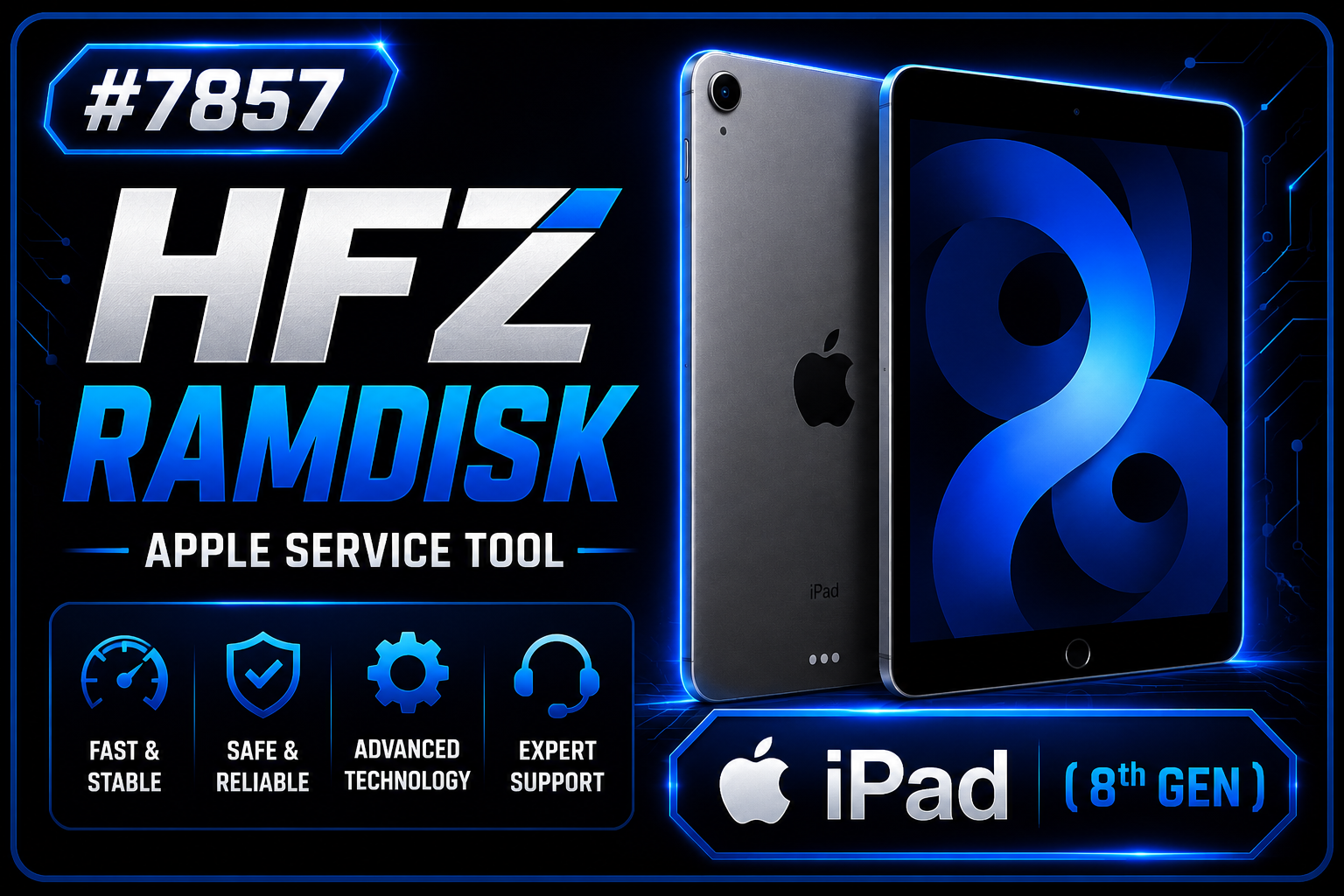 #7857 HFZ Ramdisk (Passcode Bypass Owner inFo) iPad (8th Gen)