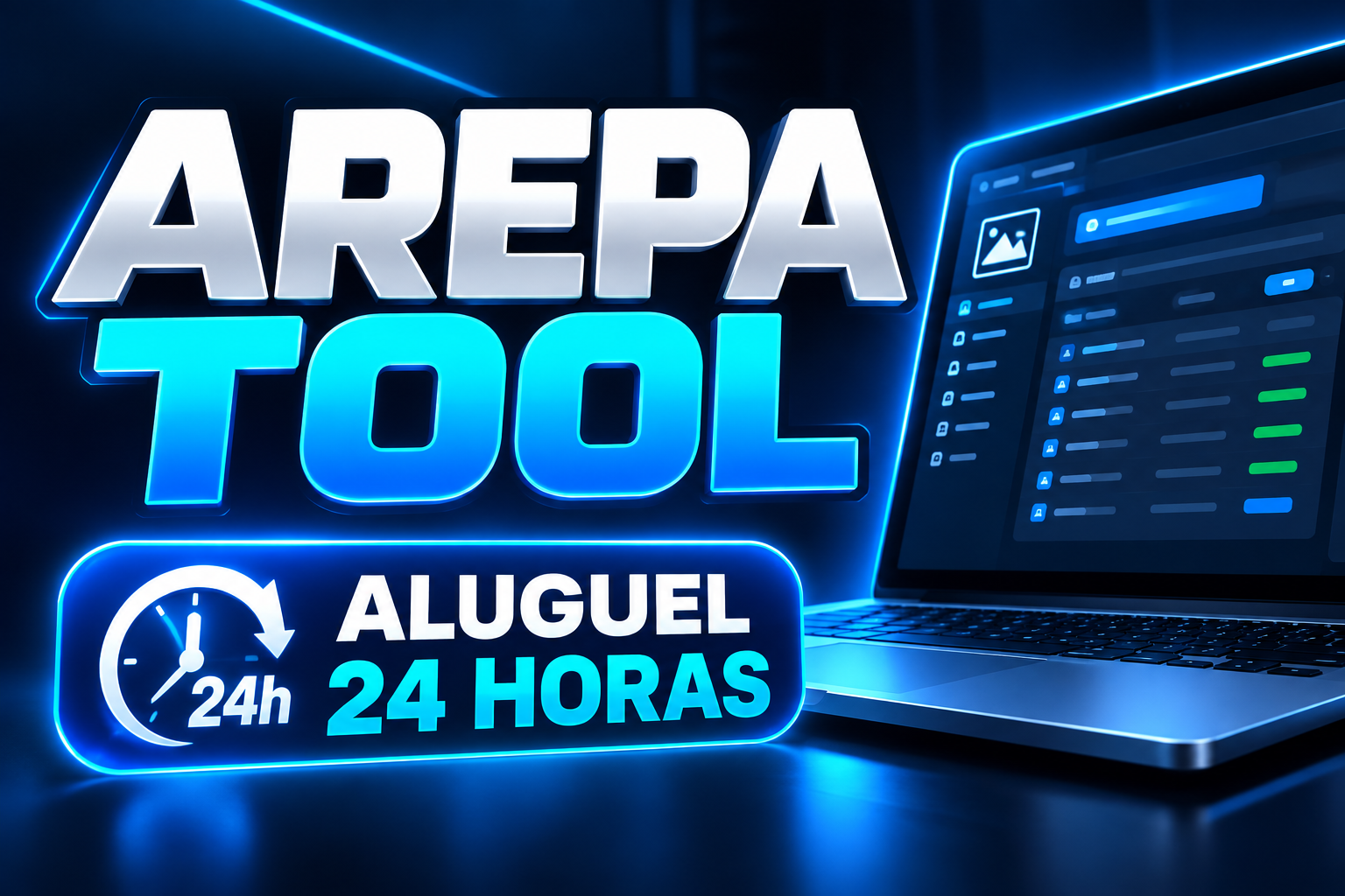 ArepaTool - Aluguel 24 Horas