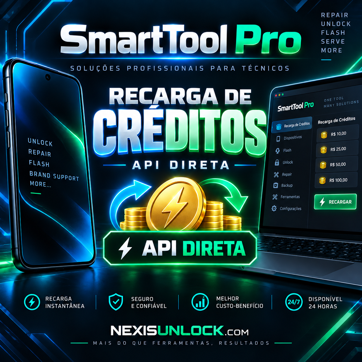 SmartTool - Recarga de Créditos ( API direta )