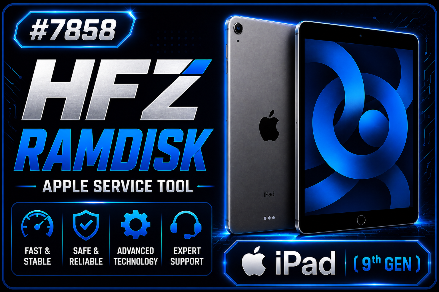 #7858 HFZ Ramdisk (Passcode Bypass Owner inFo) iPad (9th Gen)