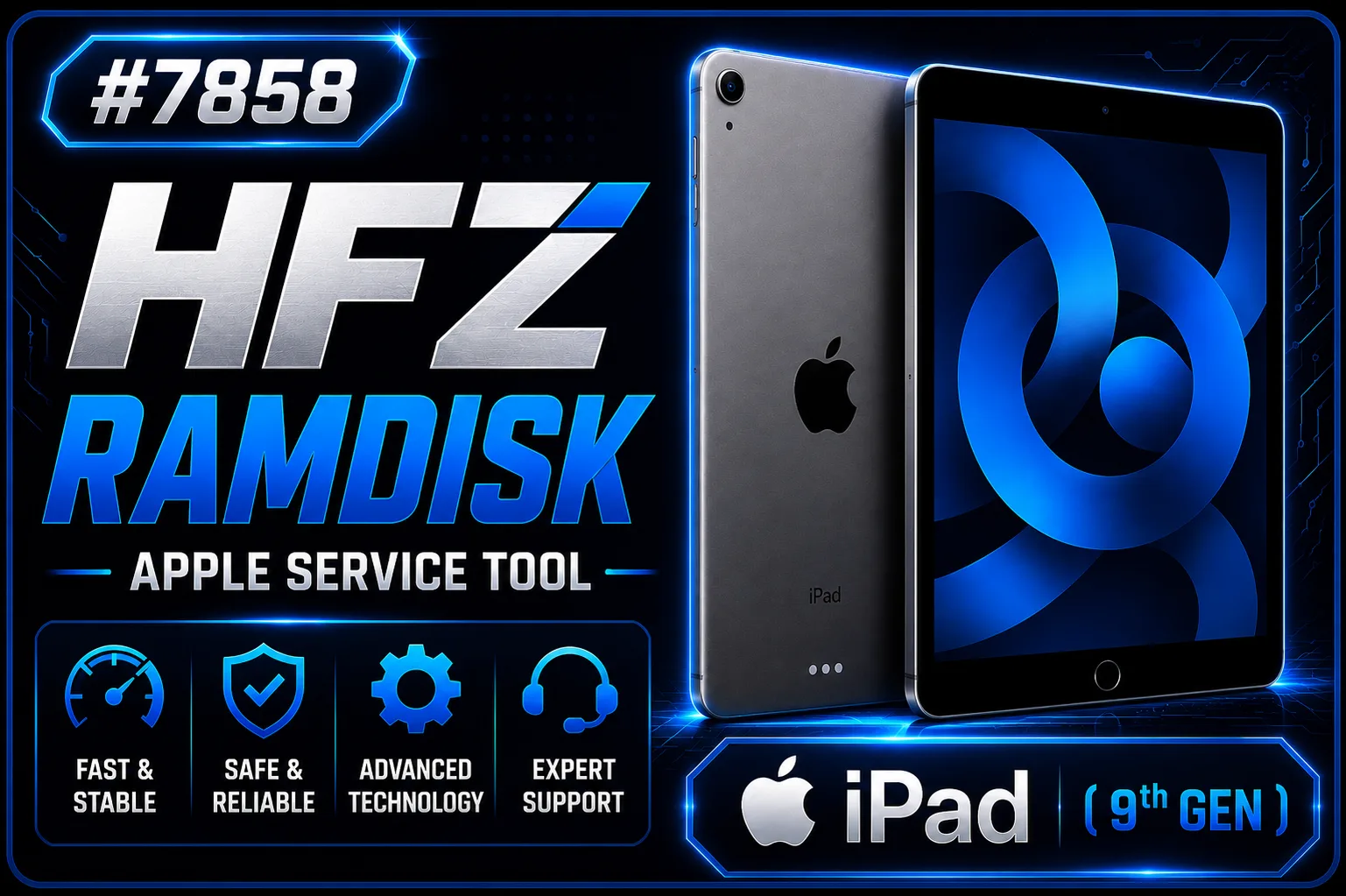 #7858 HFZ Ramdisk (Passcode Bypass Owner inFo) iPad (9th Gen)