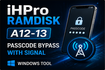 iHPro Ramdisk - A12-13 Passcode Bypass with Signal  Owner Info (Windows Tool)