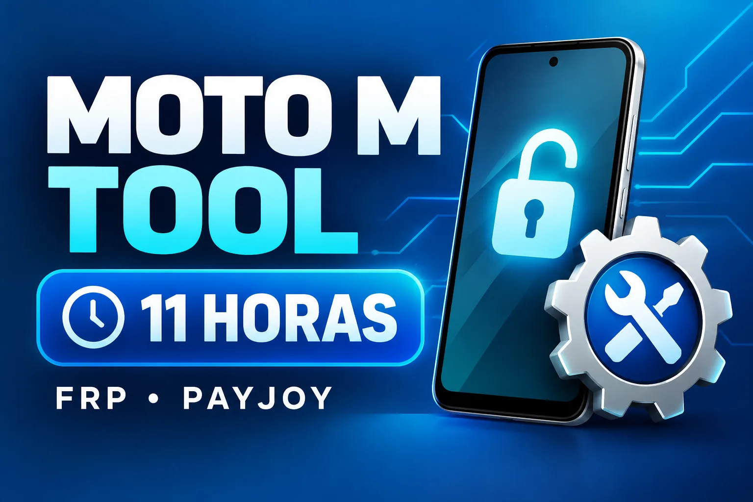 Moto M Tool - Aluguel 11 Horas ( MOTOROLA FRP/PAYJOY ) FONTE DIRETA