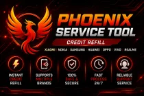 Phoenix Service Tool - Credit Refill (Xiaomi  Nokia  Samsung  Oppo  Realme  OnePlus)